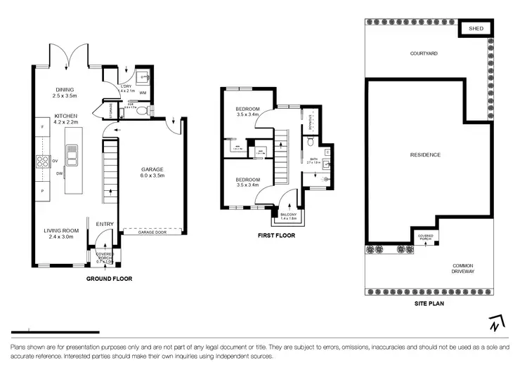 Floorplan of Homely townhouse listing, 2/1 Hartington Street, Glenroy VIC 3046