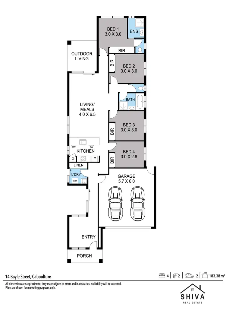 Floorplan of Homely house listing, 14 Boyle Street, Caboolture QLD 4510