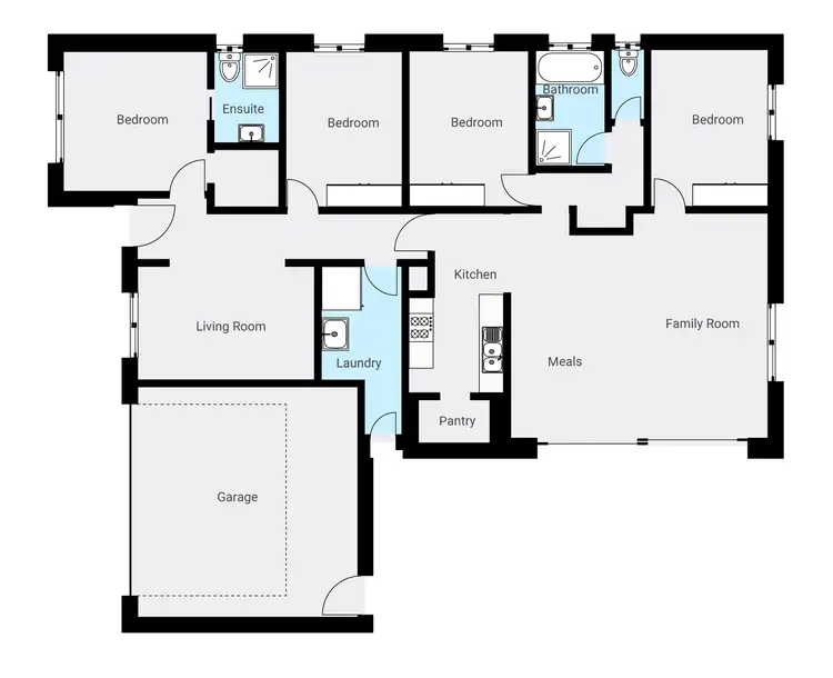 Floorplan of Homely house listing, 6 BROOME STREET, Bethanga VIC 3691