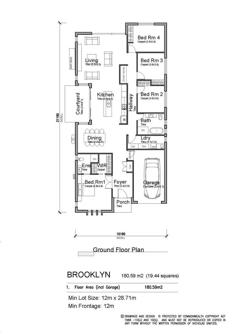 Floorplan of Homely house listing, Lot 11/94 Rita Street, Thirlmere NSW 2572