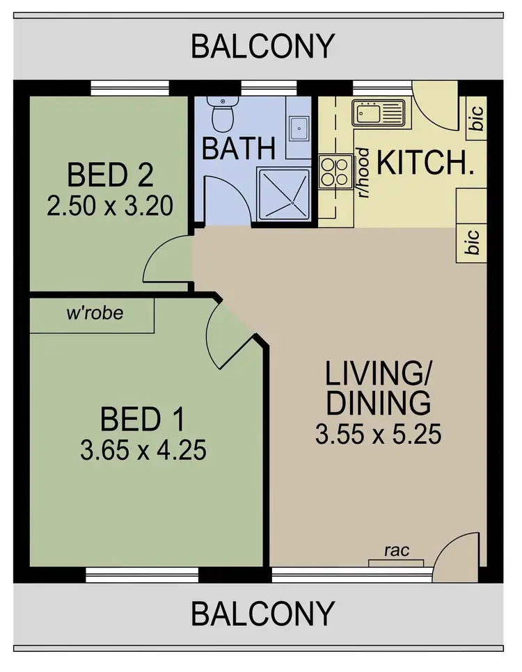 Floorplan of Homely unit listing, 26/218 Esplanade, Seacliff SA 5049