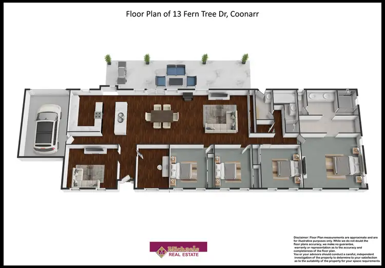 Floorplan of Homely house listing, 13 Fern Tree Drive, Coonarr QLD 4670