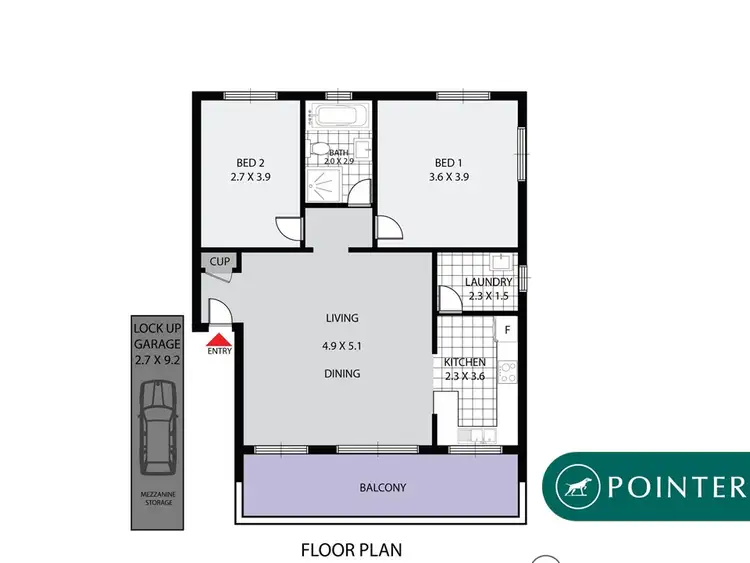 Floorplan of Homely apartment listing, 19/26 Sorrell Street, Parramatta NSW 2150