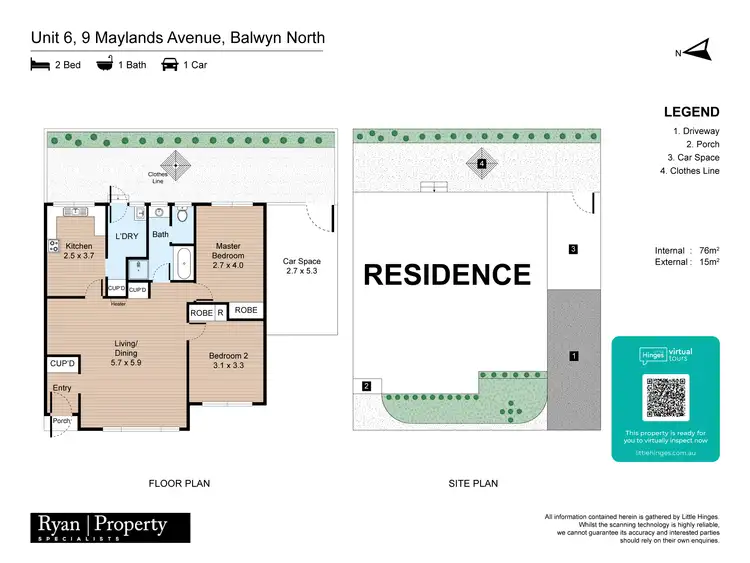 Floorplan of Homely unit listing, 6/9 Maylands Avenue, Balwyn North VIC 3104