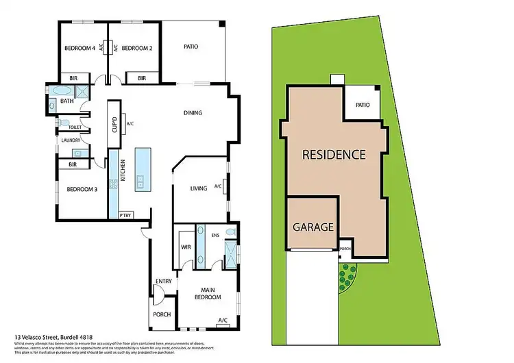 Floorplan of Homely house listing, 13 Velasco Street, Burdell QLD 4818
