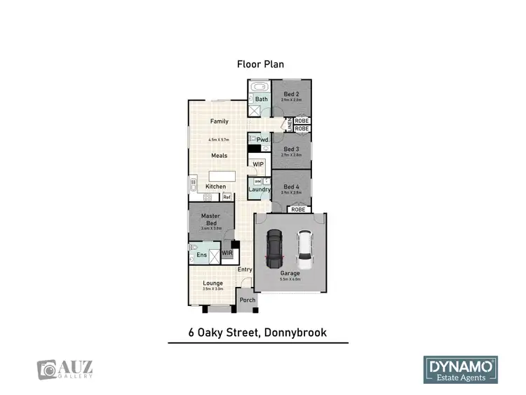 Floorplan of Homely house listing, 6 Oaky Street, Donnybrook VIC 3064