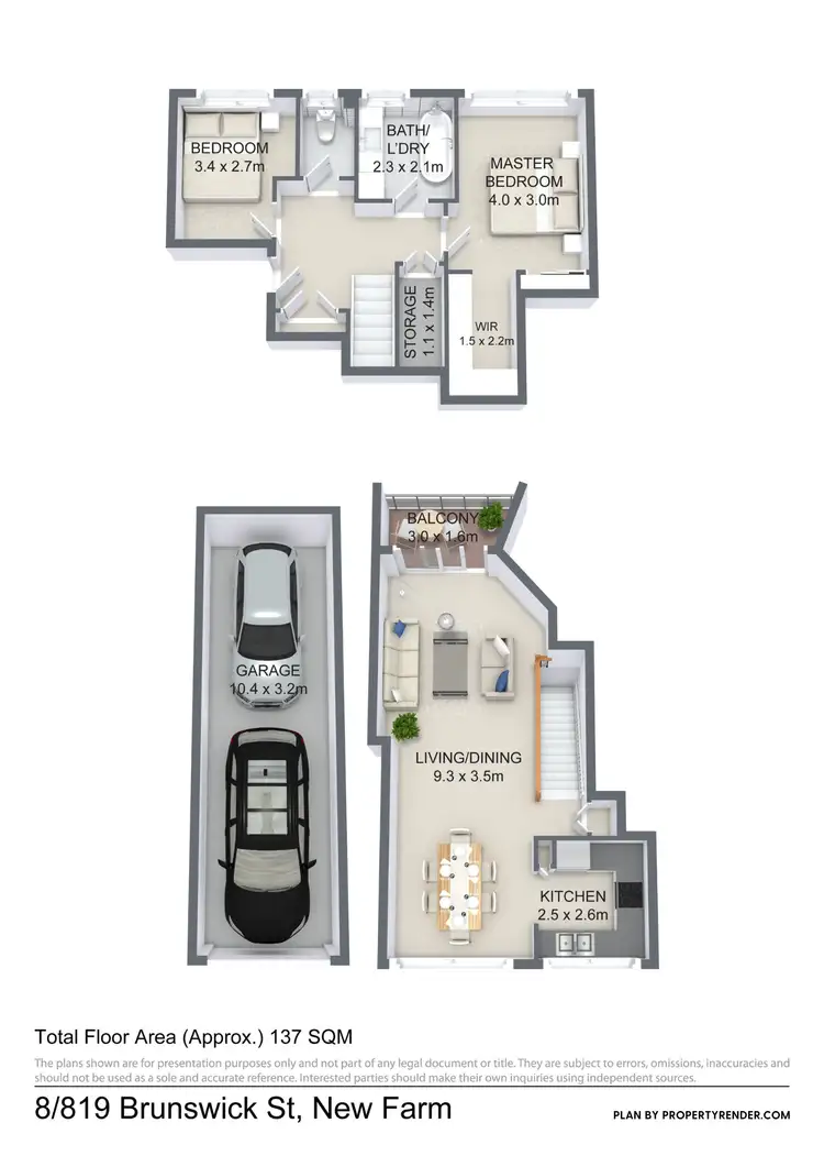 Floorplan of Homely unit listing, 8/819 BRUNSWICK STREET, New Farm QLD 4005