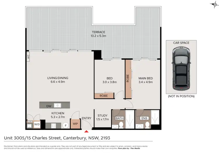Floorplan of Homely apartment listing, 3005/11-15 Charles Street, Canterbury NSW 2193