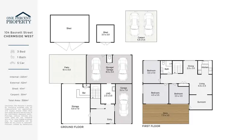 Floorplan of Homely house listing, 104 Basnett Street, Chermside West QLD 4032