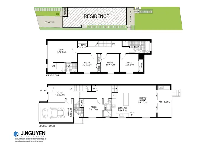 Floorplan of Homely semi-detached listing, 16A Woods Avenue, Cabramatta NSW 2166