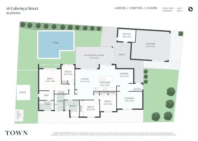 Floorplan of Homely house listing, 16 Lalwinya Street, Buddina QLD 4575