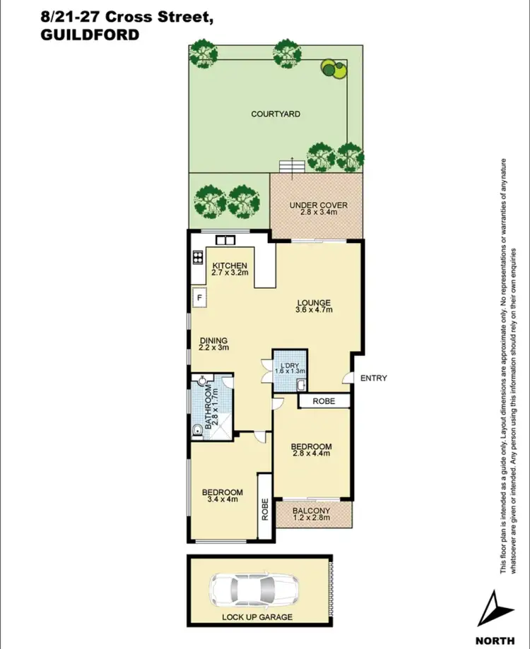 Floorplan of Homely apartment listing, 8/21-25 Cross Street, Guildford NSW 2161