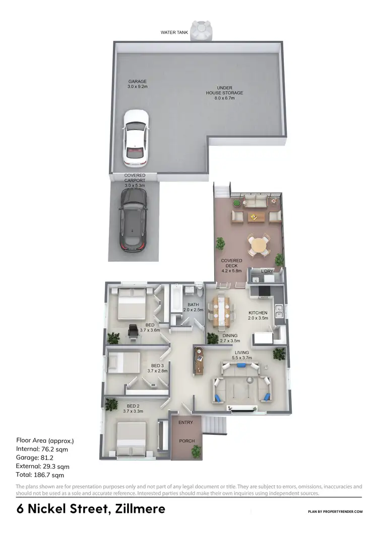 Floorplan of Homely house listing, 6 Nickel Street, Zillmere QLD 4034