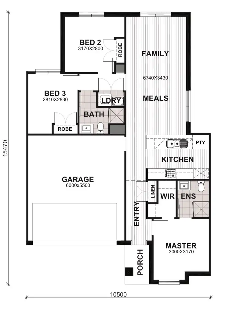 Floorplan of Homely house listing, 18 Lepperton Street, Werribee VIC 3030
