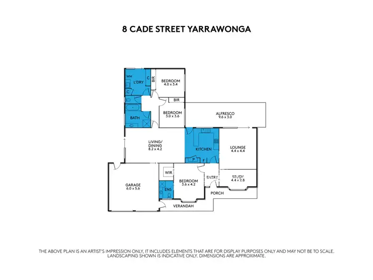 Floorplan of Homely house listing, 8 Cade Street, Yarrawonga VIC 3730