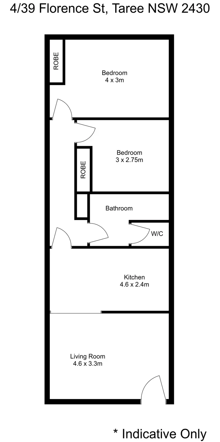 Floorplan of Homely flat listing, 4/39 Florence Street, Taree NSW 2430