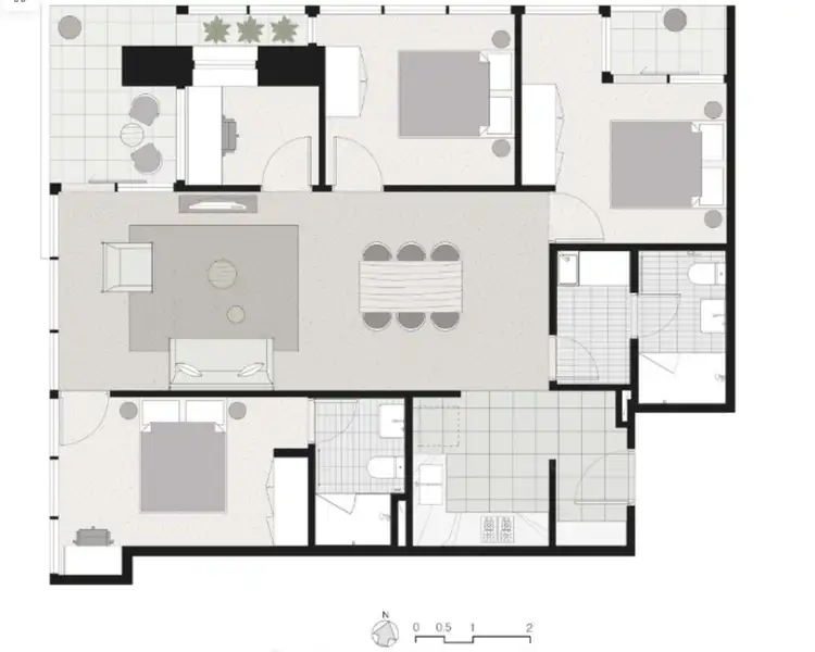 Floorplan of Homely apartment listing, 3103/500 Elizabeth Street, Melbourne VIC 3000