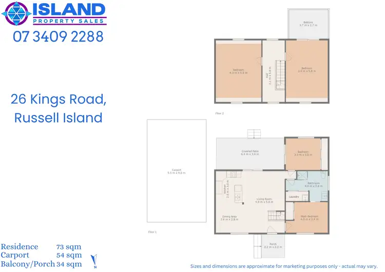 Floorplan of Homely house listing, 26 Kings Road, Russell Island QLD 4184