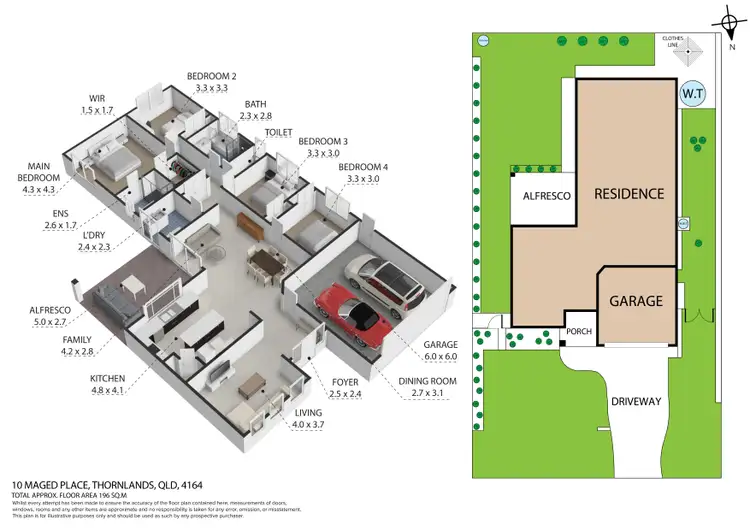 Floorplan of Homely house listing, 10 Maged Place, Thornlands QLD 4164
