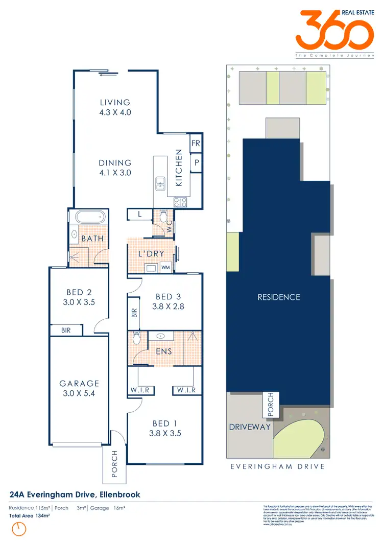 Floorplan of Homely house listing, 24A Everingham Drive, Ellenbrook WA 6069