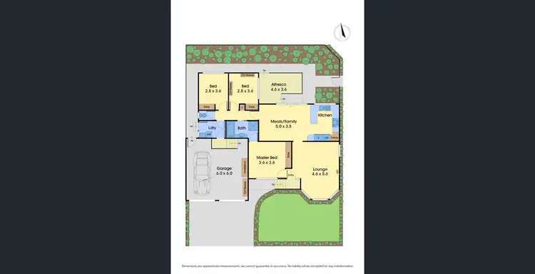 Floorplan of Homely house listing, 6 Allwyn Crescent, Mill Park VIC 3082
