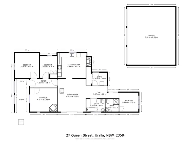 Floorplan of Homely house listing, 27 Queen Street, Uralla NSW 2358
