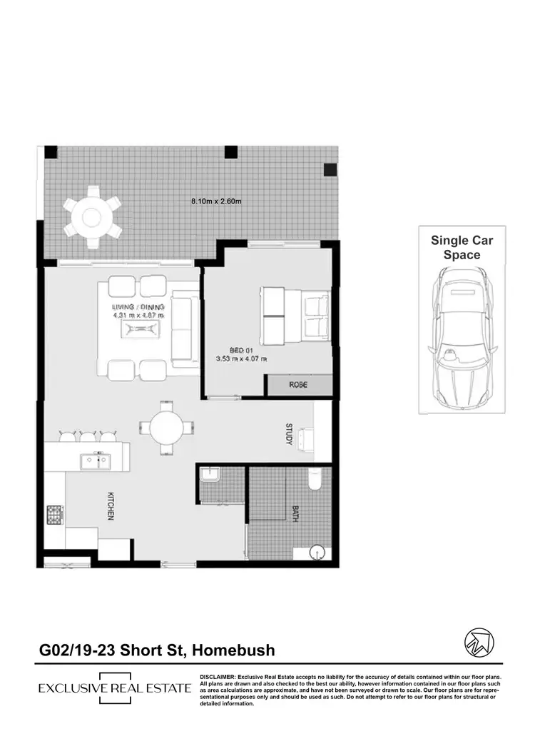 Floorplan of Homely apartment listing, G02/19 Short Street, Homebush NSW 2140
