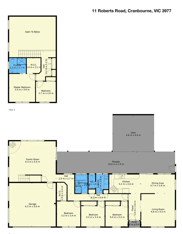 Floorplan of Homely house listing, 11 Roberts Road, Cranbourne VIC 3977