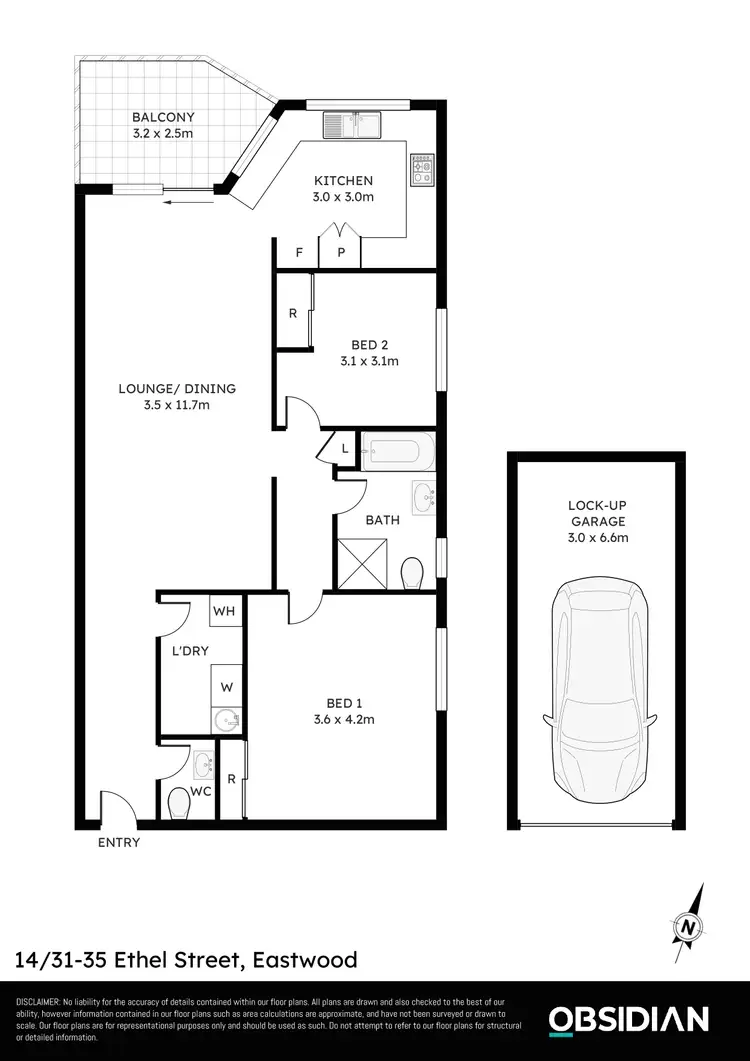 Floorplan of Homely unit listing, 14/31-35 Ethel Street, Eastwood NSW 2122