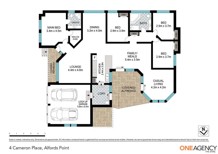 Floorplan of Homely house listing, 4 Cameron Place, Alfords Point NSW 2234