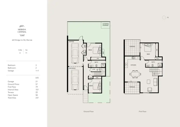 Floorplan of Homely townhouse listing, 625 Bridge Inn Road, Mernda VIC 3754