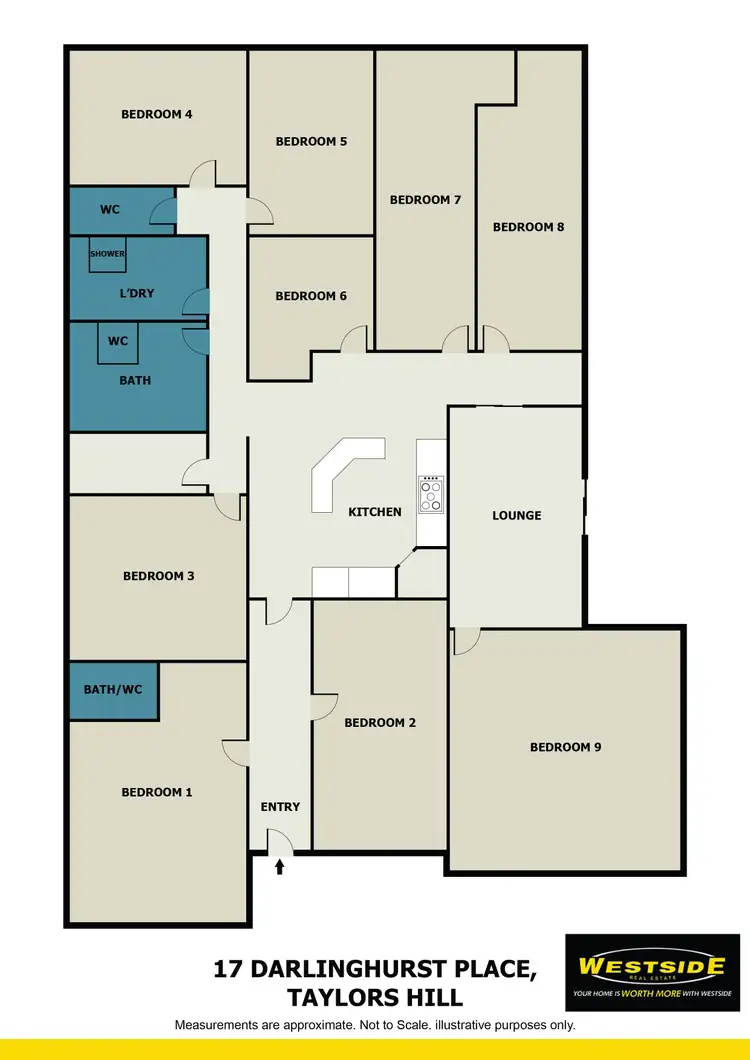 Floorplan of Homely house listing, 17 Darlinghurst Place, Taylors Hill VIC 3037