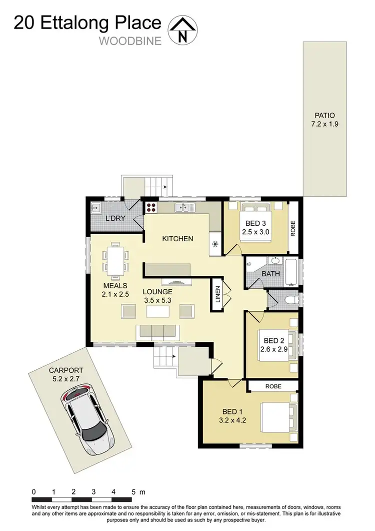 Floorplan of Homely house listing, 20 Ettalong Place, Woodbine NSW 2560