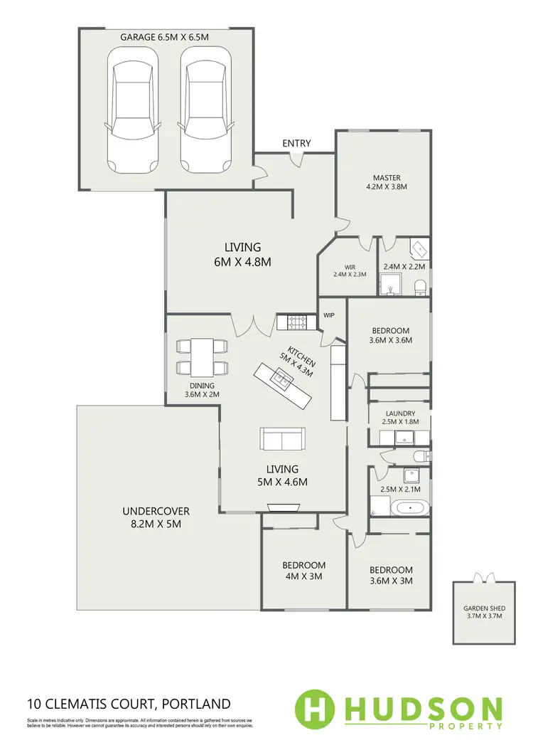 Floorplan of Homely house listing, 10 Clematis Court, Portland VIC 3305