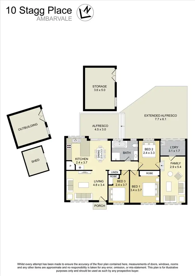 Floorplan of Homely house listing, 10 Stagg Place, Ambarvale NSW 2560
