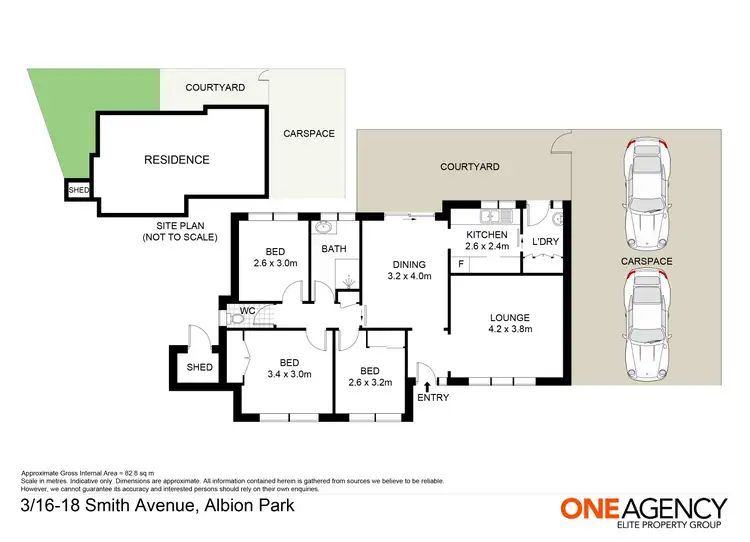Floorplan of Homely villa listing, 3/16-18 Smith Avenue, Albion Park NSW 2527
