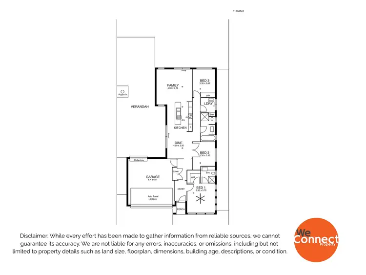 Floorplan of Homely house listing, 11 Stafford Court, Craigmore SA 5114