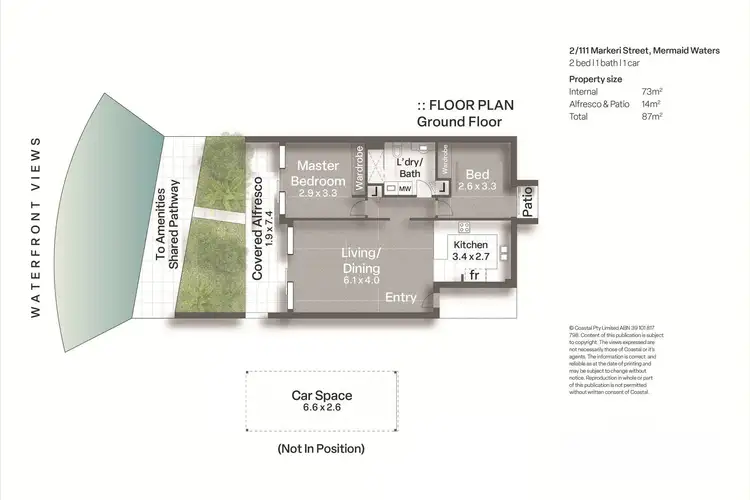 Floorplan of Homely unit listing, 2/111 Markeri Street, Mermaid Beach QLD 4218