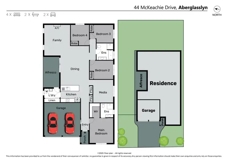 Floorplan of Homely house listing, 44 McKeachie Drive, Aberglasslyn NSW 2320