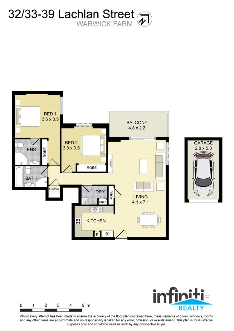 Floorplan of Homely apartment listing, 32/33-39 Lachlan Street, Warwick Farm NSW 2170