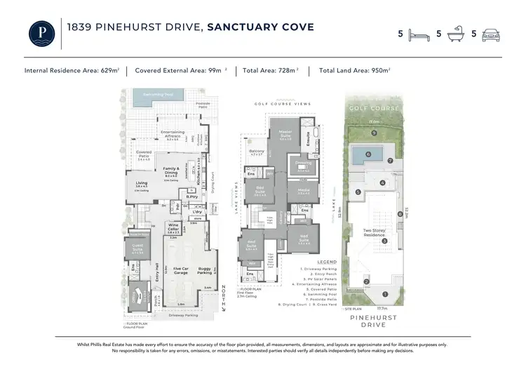 Floorplan of Homely house listing, 1839 Pinehurst Drive, Sanctuary Cove QLD 4212