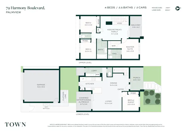 Floorplan of Homely house listing, 79 Harmony Boulevard, Palmview QLD 4553