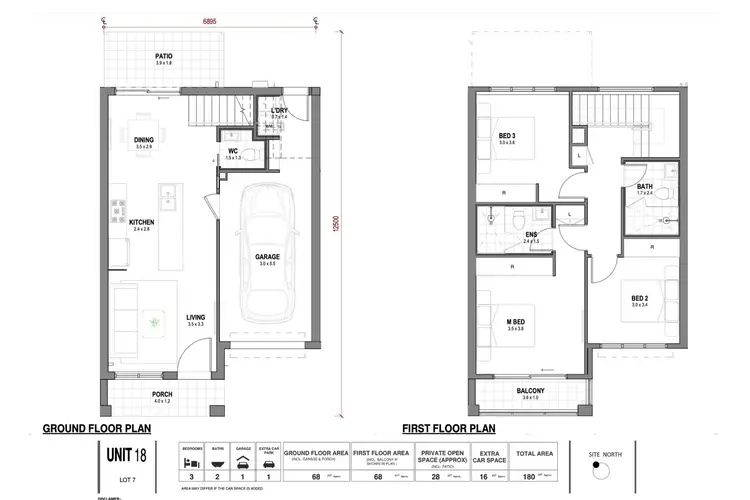 Floorplan of Homely townhouse listing, 27 Cribbin Street, Marsden Park NSW 2765