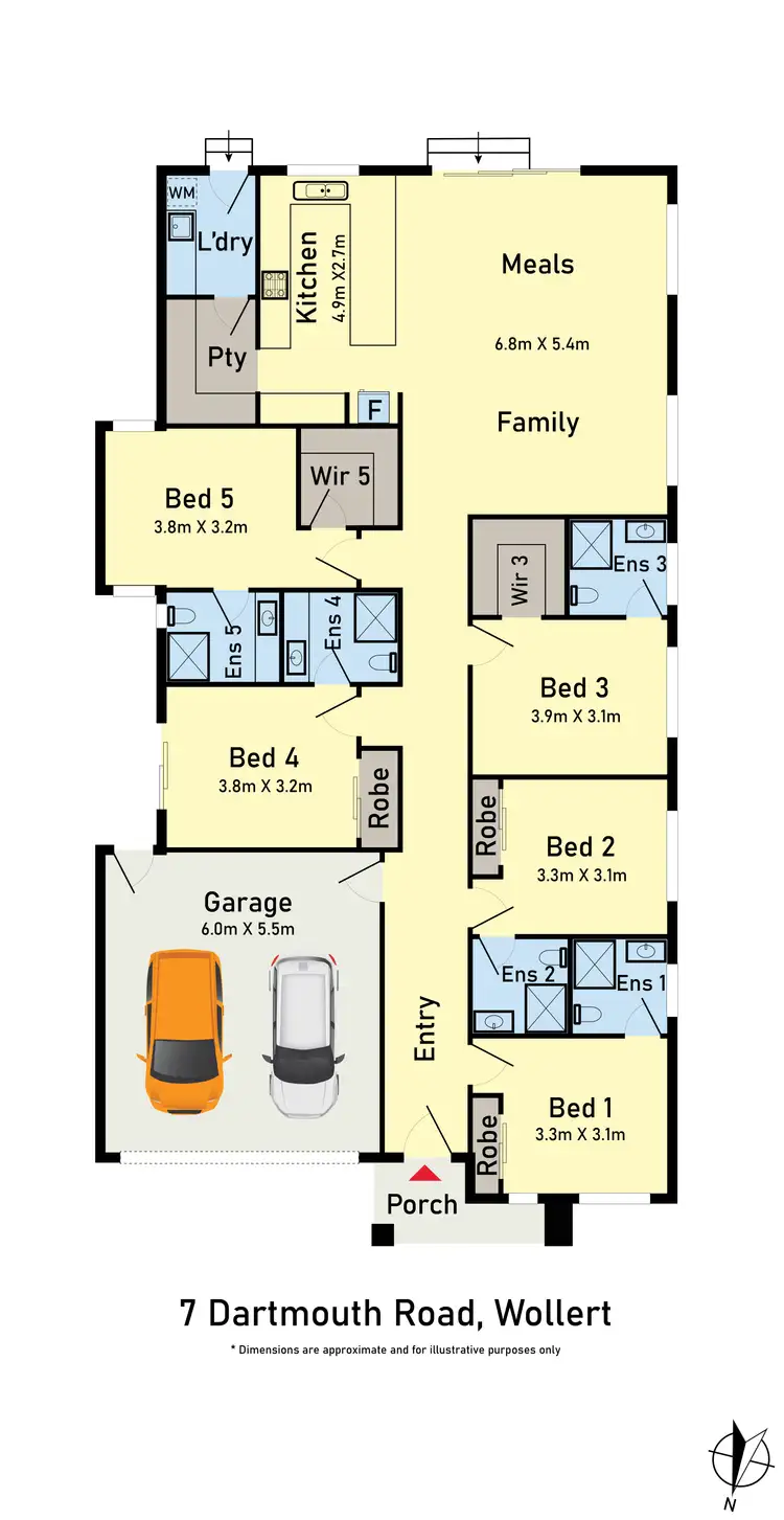 Floorplan of Homely house listing, 7 Dartmouth Road, Wollert VIC 3750