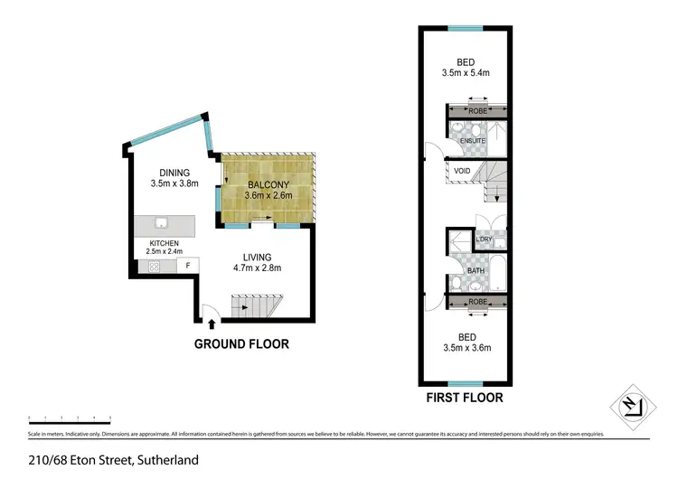 Floorplan of Homely apartment listing, 210/68 Eton Street, Sutherland NSW 2232