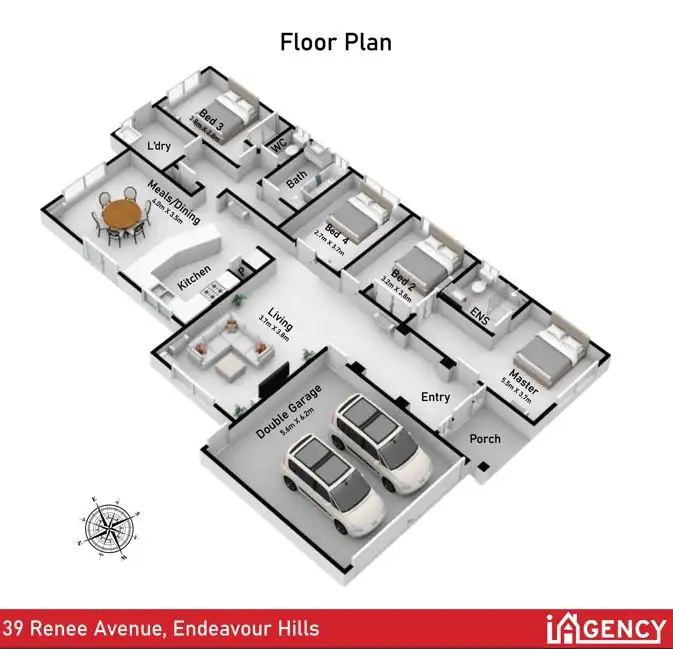 Floorplan of Homely house listing, 39 Renee Avenue, Endeavour Hills VIC 3802