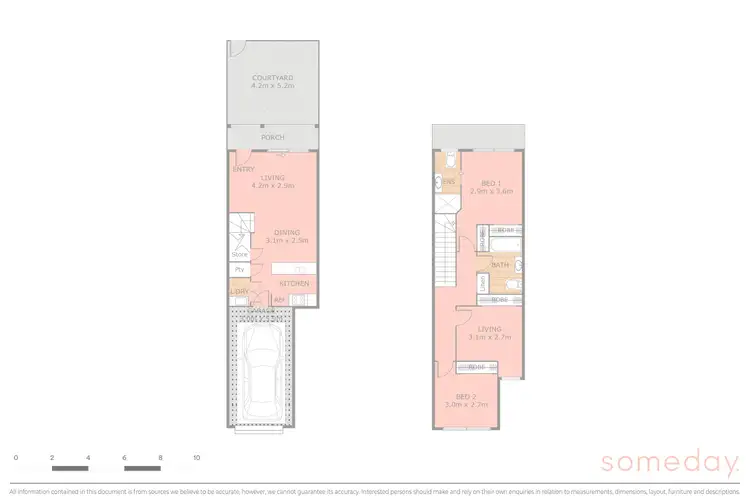 Floorplan of Homely townhouse listing, 34/96 Arthur Blakeley Way, Coombs ACT 2611