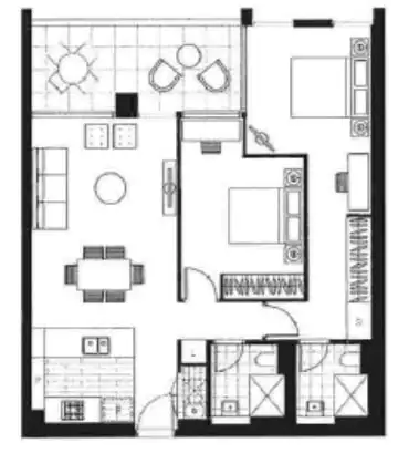 Floorplan of Homely apartment listing, 21305/2 Figtree Drive, Sydney Olympic Park NSW 2127
