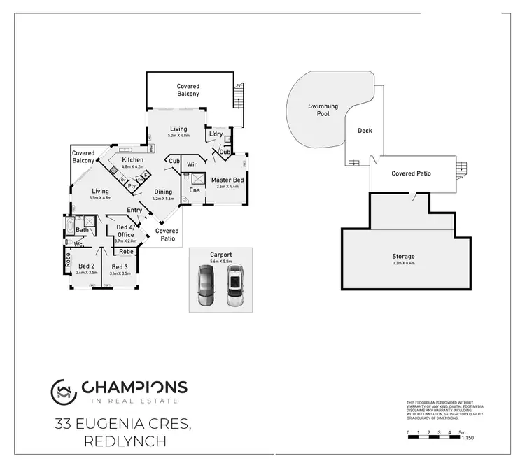 Floorplan of Homely house listing, 33 Eugenia Crescent, Redlynch QLD 4870