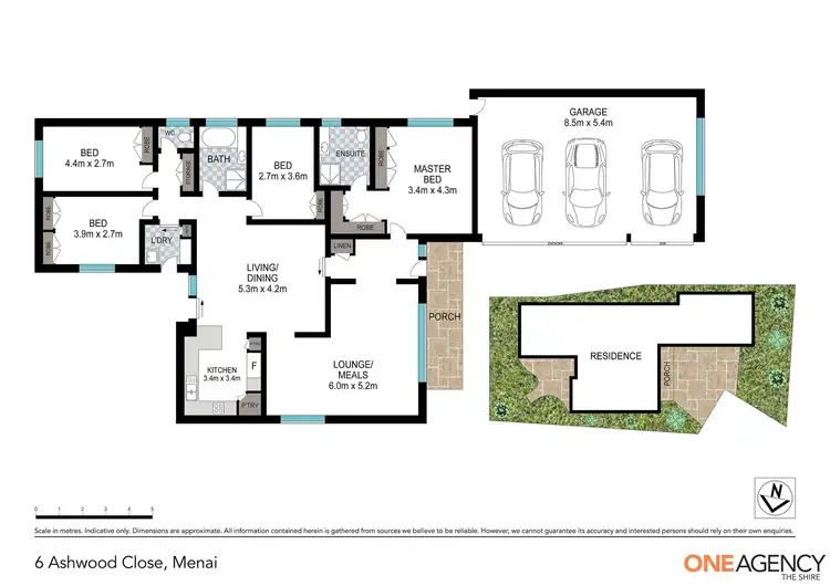 Floorplan of Homely house listing, 6 Ashwood Close, Menai NSW 2234